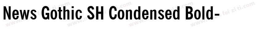 News Gothic SH Condensed Bold字体转换